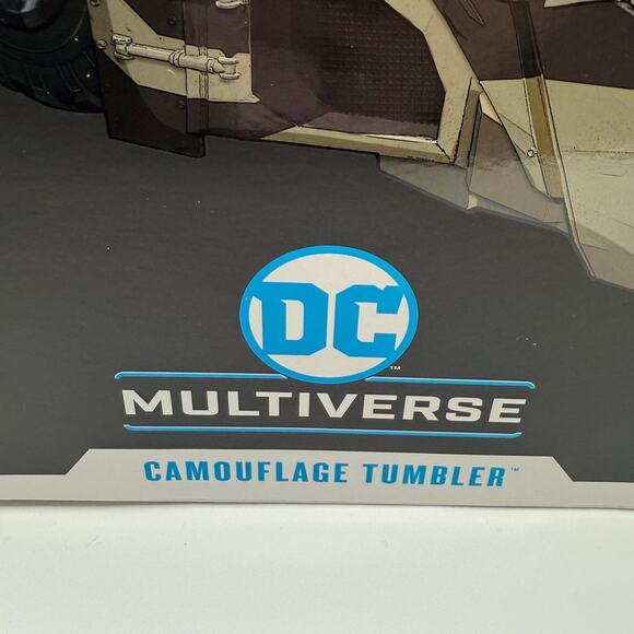 MCFARLANE DC MULTIVERSE CAMOUFLAGE TUMBLER DARK KNIGHT RISES GOLD LABEL Sealed - Picture 5 of 6